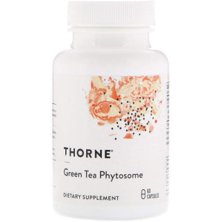 Зелений чай, Green Tea Phytosome, Thorne, 60 капсул (250 мг в капсуле)