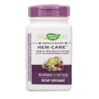 Здоров'я вен, Hem-Care, Nature's Way, 90 капсул
