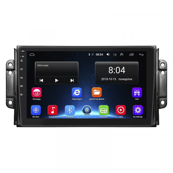 Штатная магнитола Lesko для Chery Tiggo 2 I 2016-2020 экран 9" 2/32Gb Wi-Fi GPS Base