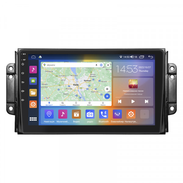 Штатная магнитола Lesko для Chery Tiggo 2 I 2016-2020 экран 9" 4/64Gb CarPlay 4G Wi-Fi GPS Prime