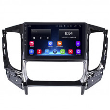 Штатная магнитола Lesko для Mitsubishi Pajero Sport III ver. 2 2015-2019 экран 9" 2/32Gb Wi-Fi GPS Base