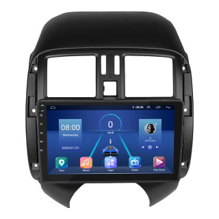 Штатная магнитола Lesko для Nissan Almera III (G15) 2012-2018 экран 9" 4/32Gb 4G Wi-Fi GPS Top