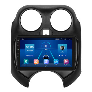 Штатная магнитола Lesko для Nissan March IV (K13) 2010-2013 экран 9" 4/32Gb 4G Wi-Fi GPS Top