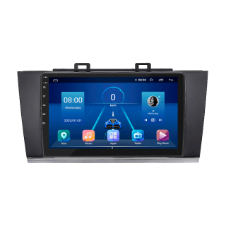 Штатная магнитола Lesko для Subaru Legacy VI 2014-2017 экран 9" 4/32Gb 4G Wi-Fi GPS Top