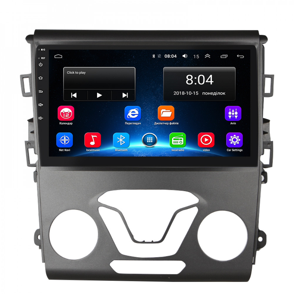 Штатная магнитола Lesko для Ford Fusion (North America) II Рестайлинг 2016-2020 экран 9" 2/32Gb Wi-Fi GPS Base