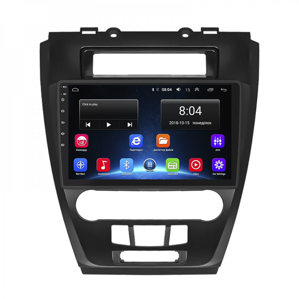 Штатная магнитола Lesko для Ford Fusion I Рестайлинг 2009-2012 экран 10" 2/32Gb Wi-Fi GPS Base