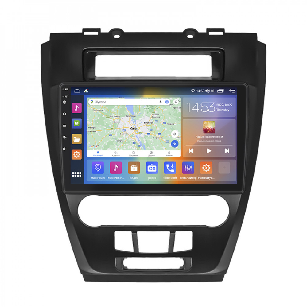 Штатная магнитола Lesko для Ford Fusion I Рестайлинг 2009-2012 экран 10" 2/32Gb CarPlay 4G Wi-Fi GPS Prime