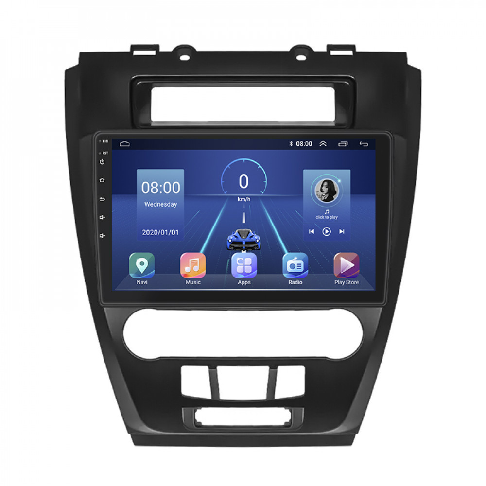 Штатная магнитола Lesko для Ford Fusion I Рестайлинг 2009-2012 экран 10" 4/32Gb 4G Wi-Fi GPS Top