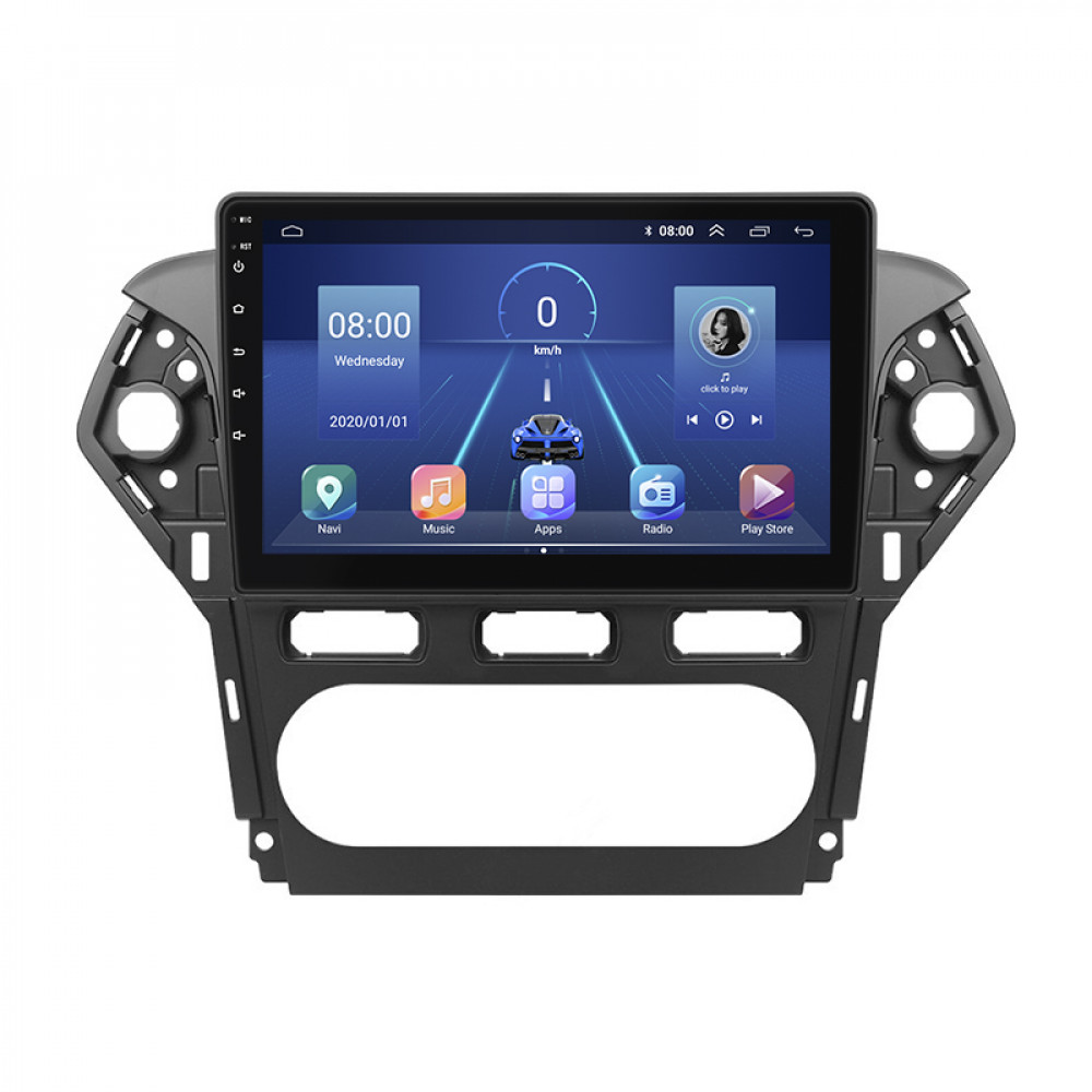 Штатная магнитола Lesko для Ford Mondeo IV Рестайлинг 2010-2014 экран 10" 4/32Gb 4G Wi-Fi GPS Top