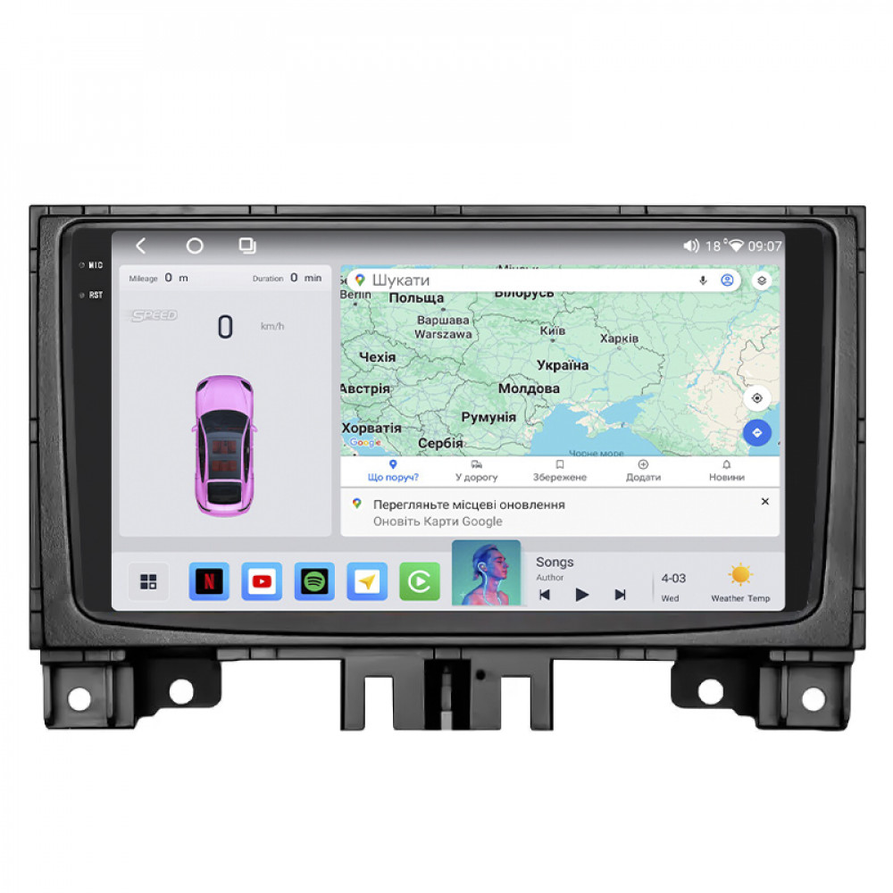 Штатная магнитола Lesko для Mercedes-Benz Sprinter II (W906) Рестайлинг  2014-2018 экран 9" 4/64 QLED CarPlay 4G Wi-Fi GPS 360 Prime