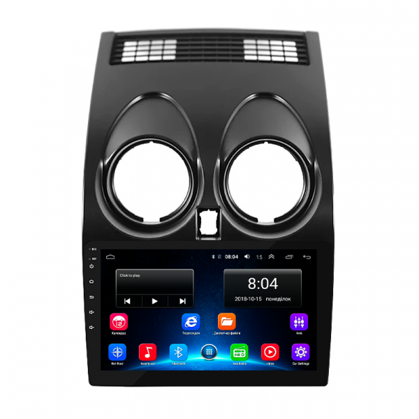 Штатная магнитола Lesko для Nissan Qashqai I 2006-2010 экран 9" 2/32Gb Wi-Fi GPS Base