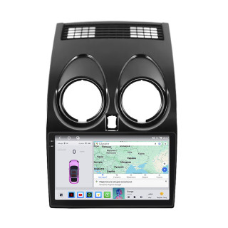 Штатная магнитола Lesko для Nissan Qashqai I 2006-2010 экран 9" 4/64 QLED CarPlay 4G Wi-Fi GPS 360 Prime