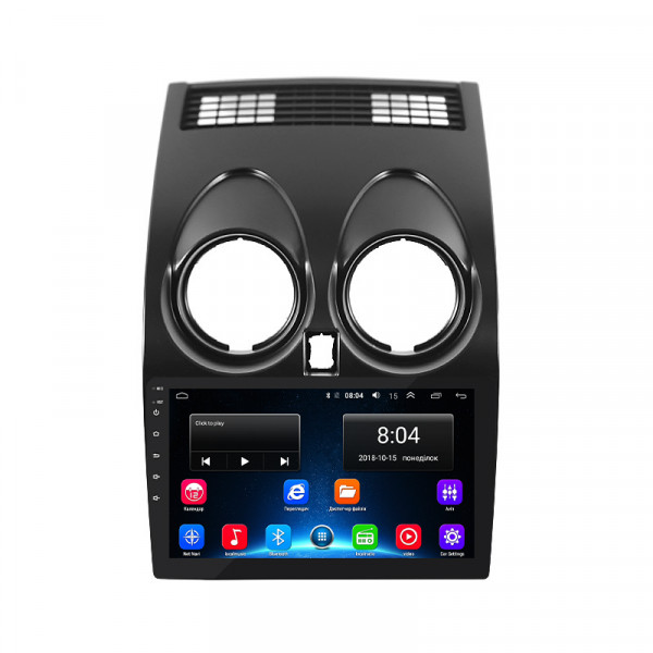 Штатная магнитола Lesko для Nissan Qashqai I Рестайлинг 2010-2013 экран 9" 2/32Gb Wi-Fi GPS Base