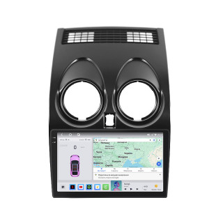 Штатная магнитола Lesko для Nissan Qashqai I Рестайлинг 2010-2013 экран 9" 4/64 QLED CarPlay 4G Wi-Fi GPS 360 Prime
