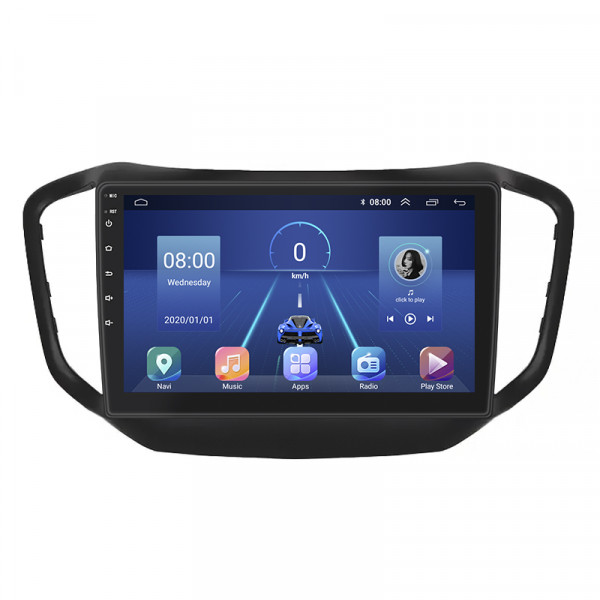 Штатная магнитола Lesko для Chery Tiggo 5 I 2014-2016 экран 10" 6/128Gb 4G Wi-Fi GPS Top