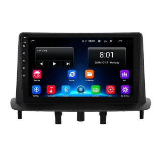 Штатная магнитола Lesko для Renault Fluence I 2009-2013 экран 9" 4/32Gb 4G Wi-Fi GPS Top