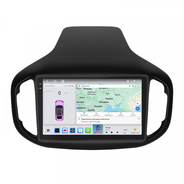 Штатная магнитола Lesko для Chery Tiggo 7 I 2016-2020 экран 10" 4/64 QLED CarPlay 4G Wi-Fi GPS 360 Prime