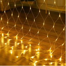 Гирлянда сетка cветодиодная 382902 теплый свет от сети 220V для дома и улицы 3*2 м 320 led