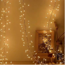 Светодиодная гирлянда Роса ali-702623591322 теплый свет USB с пультом управления декоративные украшение  9 м 300 led