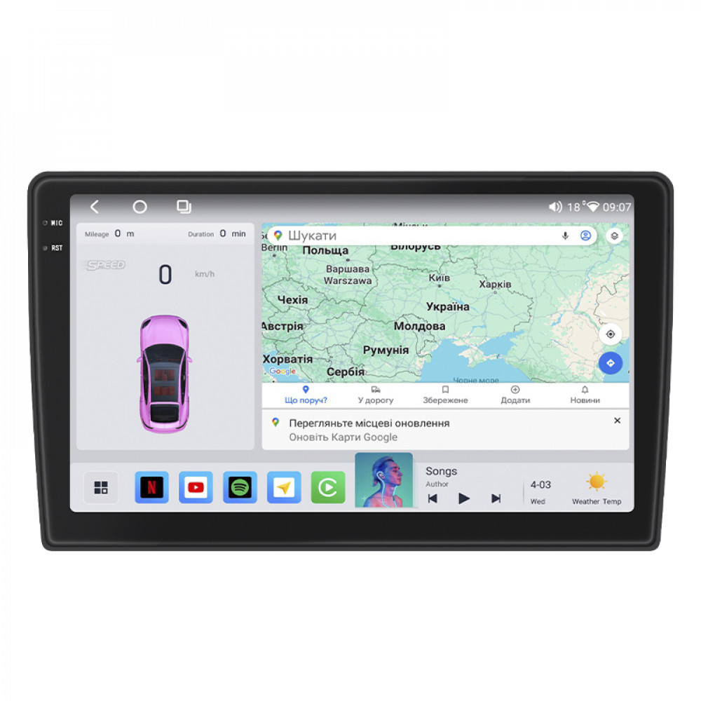 Штатная магнитола Lesko для Chevrolet Avalanche II 2006-2013 экран 10" 4/64 QLED CarPlay 4G Wi-Fi GPS 360 Prime