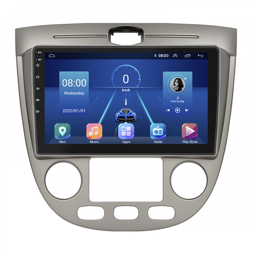 Штатная магнитола Lesko для Chevrolet Nubira Auto AC 2003-2010 экран 9" 6/128Gb 4G Wi-Fi GPS Top