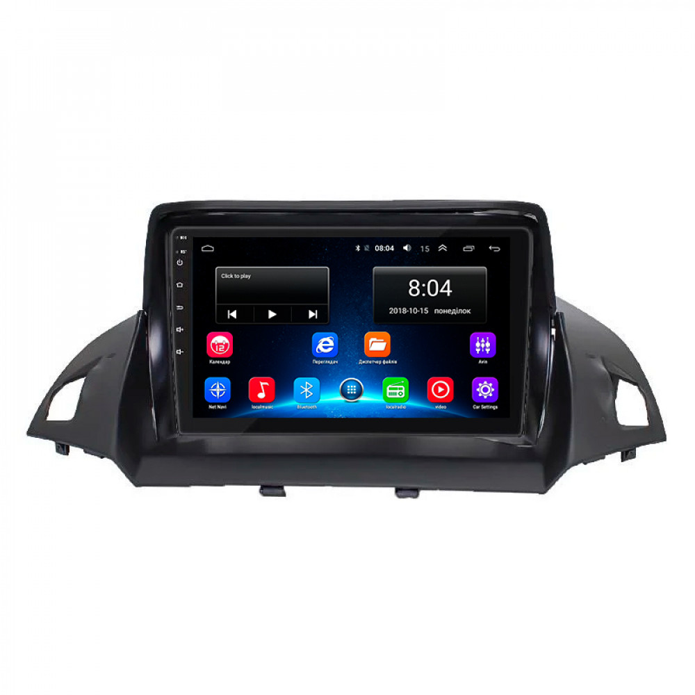 Штатная магнитола Lesko для Ford C-MAX II Рестайлинг 2015-2019 экран 9" 2/32Gb Wi-Fi GPS Base