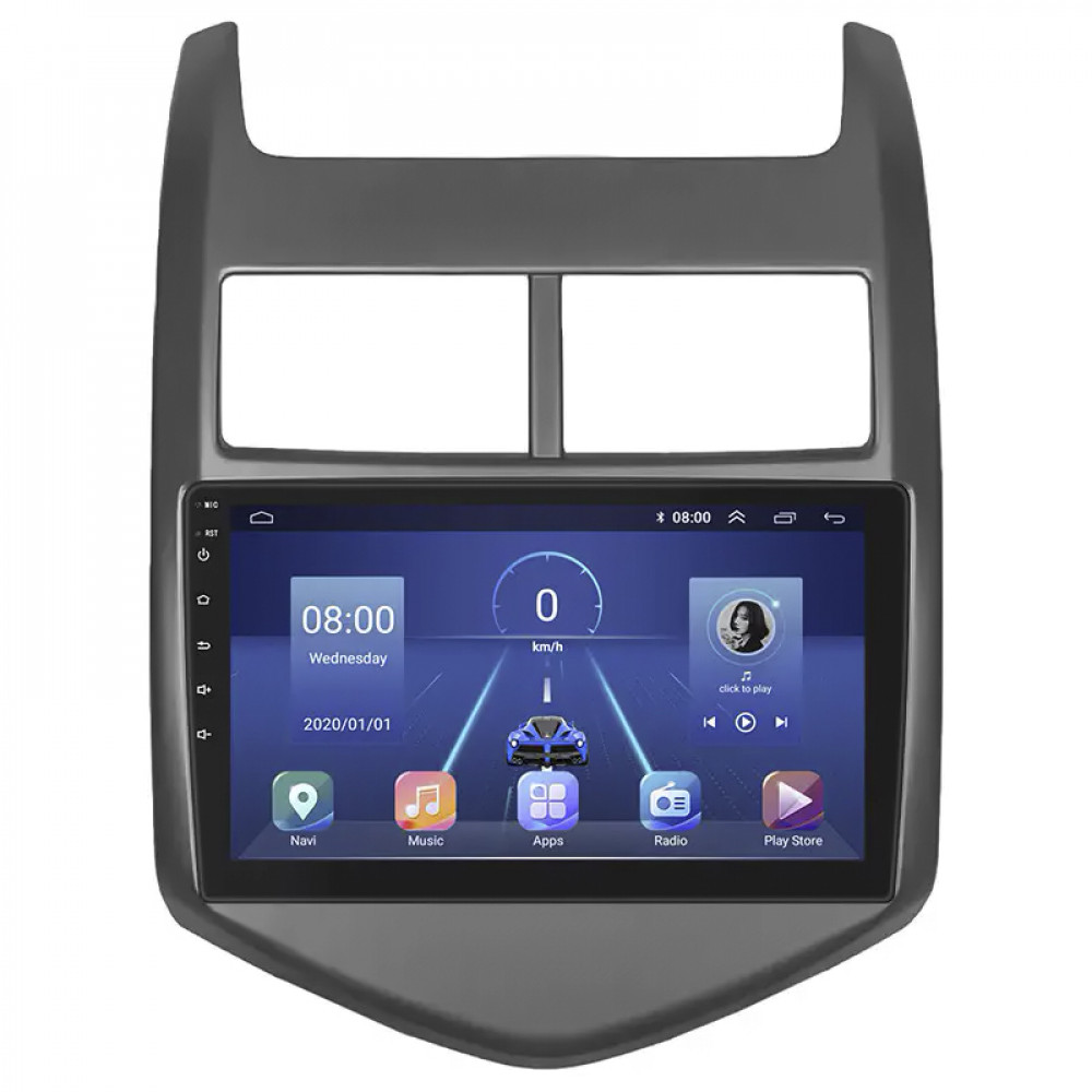 Штатная магнитола Lesko для Chevrolet Aveo II 2011-2020 экран 9" 6/128Gb 4G Wi-Fi GPS Top