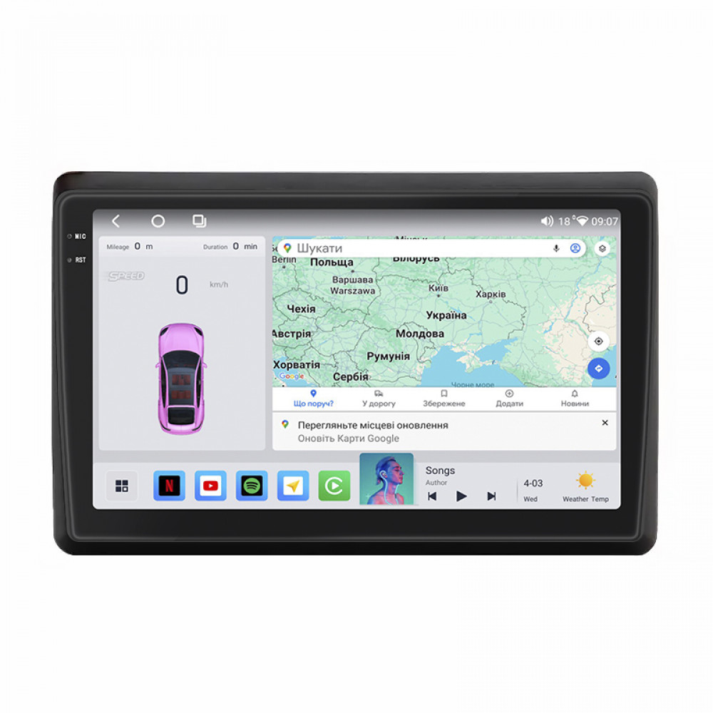 Штатная магнитола Lesko для Opel Movano B ver 2 2010-2019 экран 10" 4/64 QLED CarPlay 4G Wi-Fi GPS 360 Prime