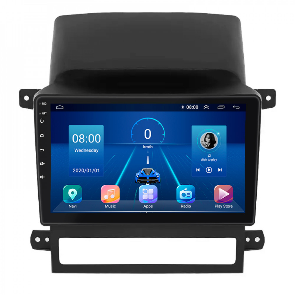 Штатная магнитола Lesko для Chevrolet Captiva I 2006-2011 экран 9" 4/64Gb 4G Wi-Fi GPS Top