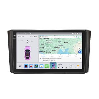 Штатная магнитола Lesko для SsangYong Rexton II 2006-2012 экран 9" 4/64 QLED CarPlay 4G Wi-Fi GPS 360 Prime