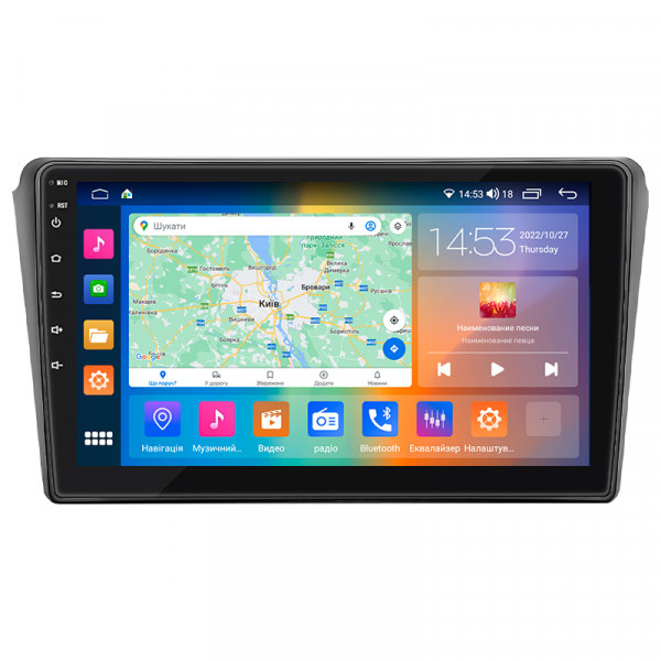 Штатная магнитола Lesko для Toyota Avensis II 2003-2006 экран 9" 2/32Gb CarPlay 4G Wi-Fi GPS Prime