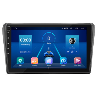 Штатная магнитола Lesko для Toyota Avensis II 2003-2006 экран 9" 4/64Gb 4G Wi-Fi GPS Top