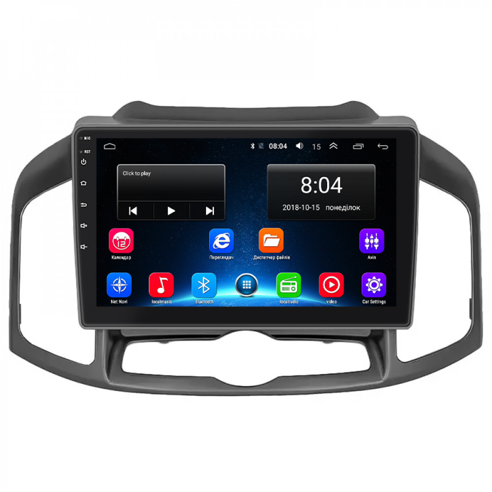 Штатная магнитола Lesko для Chevrolet Captiva I Рестайлинг 2 2013-2016 экран 10" 2/32Gb Wi-Fi GPS Base