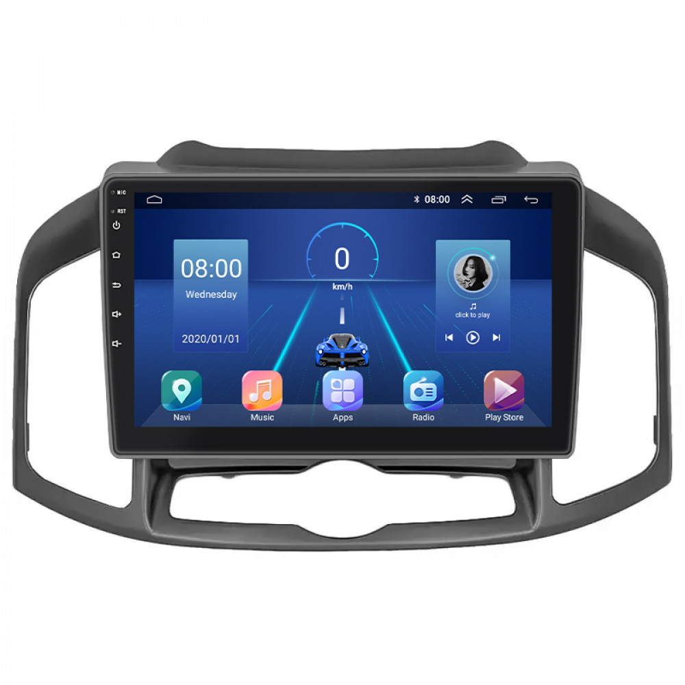 Штатная магнитола Lesko для Chevrolet Captiva I Рестайлинг 2 2013-2016 экран 10" 6/128Gb 4G Wi-Fi GPS Top