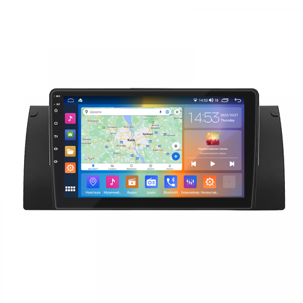 Штатная магнитола Lesko для BMW X5 I (E53) 1999-2003 экран 9" 2/32Gb CarPlay 4G Wi-Fi GPS Prime