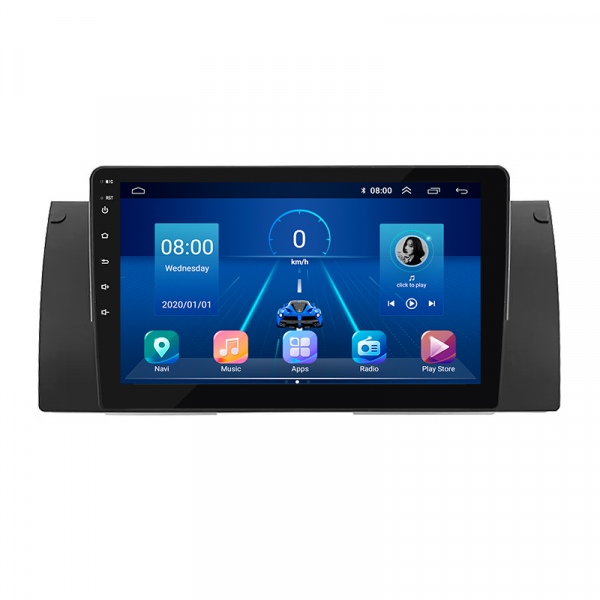 Штатная магнитола Lesko для BMW X5 I (E53) 1999-2003 экран 9" 6/128Gb 4G Wi-Fi GPS Top