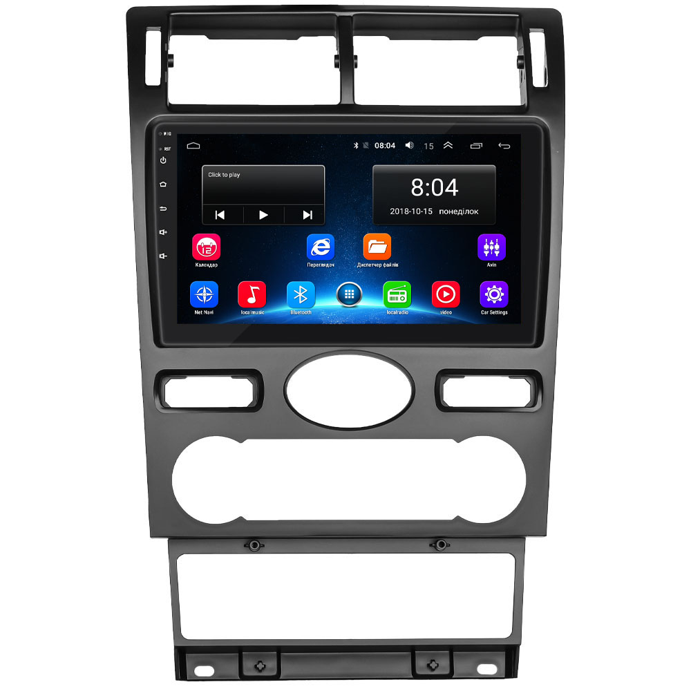 Штатная магнитола Lesko для Ford Mondeo III 2000-2003 экран 9" 2/32Gb Wi-Fi GPS Base