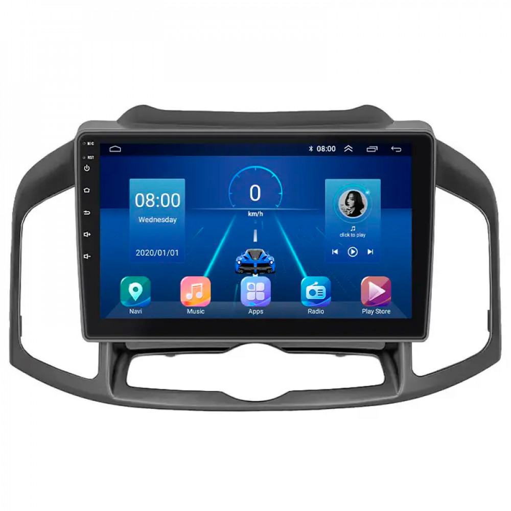 Штатная магнитола Lesko для Chevrolet Captiva I Рестайлинг 3 2015-2018 экран 10" 6/128Gb 4G Wi-Fi GPS Top