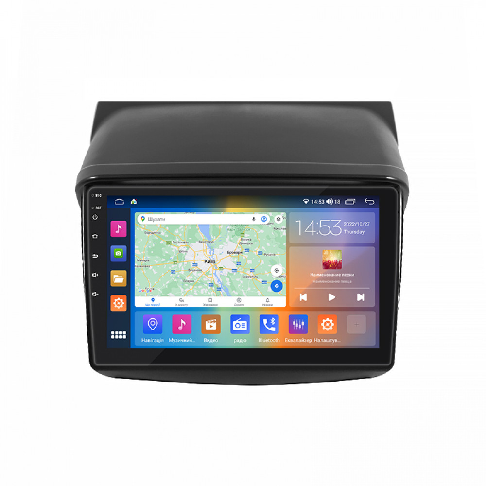 Штатная магнитола Lesko для Mitsubishi Pajero Sport II 2008-2013 экран 9" 2/32Gb CarPlay 4G Wi-Fi GPS Prime