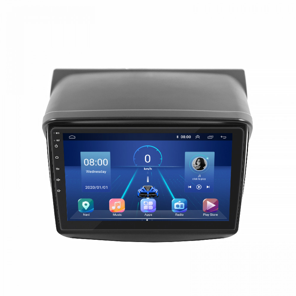 Штатная магнитола Lesko для Mitsubishi Pajero Sport II 2008-2013 экран 9" 4/32Gb 4G Wi-Fi GPS Top