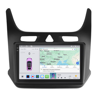 Штатная магнитола Lesko для Chevrolet Cobalt II Рестайлинг 2020-н.в. экран 9" 4/64 QLED CarPlay 4G Wi-Fi GPS 360 Prime