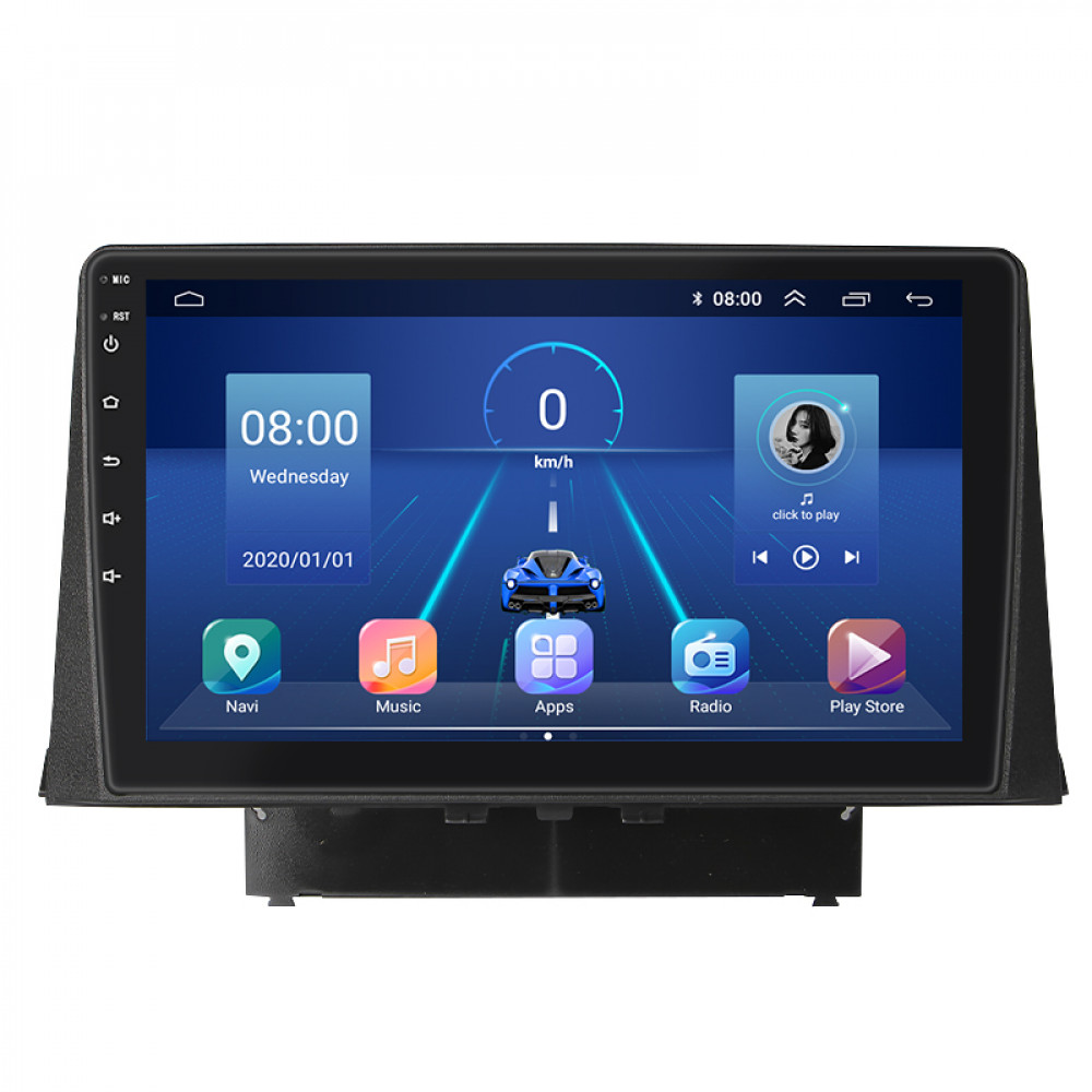 Штатная магнитола Lesko для Citroen Berlingo III 2018-н.в. экран 10" 4/32Gb 4G Wi-Fi GPS Top