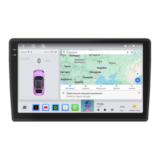 Штатная магнитола Lesko для Citroen C2  2003-2009 экран 9" 4/64 QLED CarPlay 4G Wi-Fi GPS 360 Prime