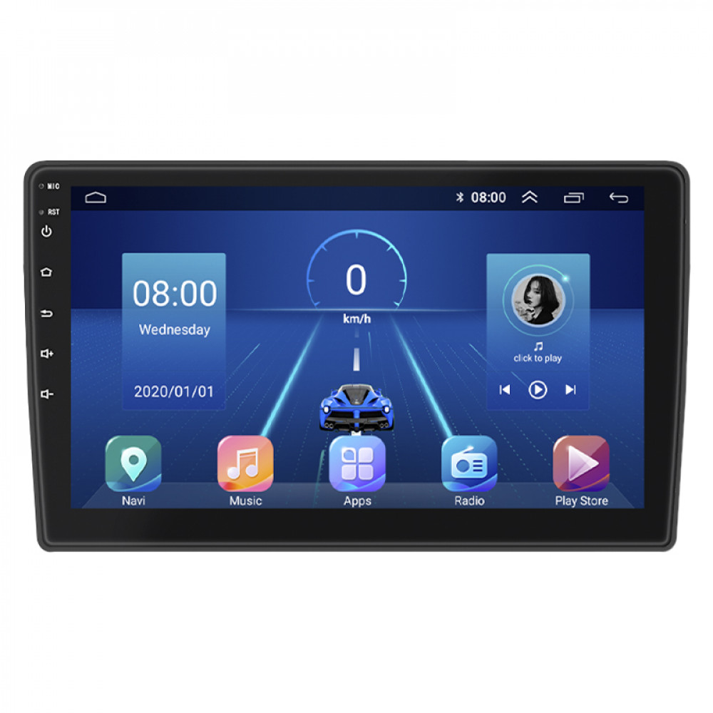 Штатная магнитола Lesko для Citroen C3 I Рестайлинг 2005-2010 экран 9" 2/32Gb 4G Wi-Fi GPS Top