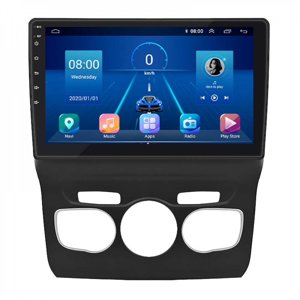 Штатная магнитола Lesko для Citroen C4 II 2010-2016 экран 10" 6/128Gb 4G Wi-Fi GPS Top