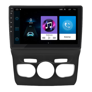 Штатная магнитола Lesko для Citroen C4 II Рестайлинг 2015-н.в. экран 10" 1/16Gb Wi-Fi GPS Base