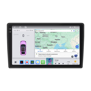 Штатная магнитола Lesko для Citroen C5 II 2008-2016 экран 10" 4/64 QLED CarPlay 4G Wi-Fi GPS 360 Prime