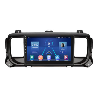 Штатная магнитола Lesko для Citroen Jumpy III 2016-н.в. экран 9" 4/32Gb 4G Wi-Fi GPS Top