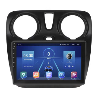 Штатная магнитола Lesko для Dacia Dokker I ver 2 2012-2017 экран 9" 4/64Gb 4G Wi-Fi GPS Top