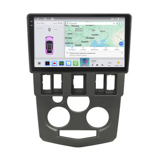 Штатная магнитола Lesko для Dacia Logan I 2004-2012 экран 9" 4/64 QLED CarPlay 4G Wi-Fi GPS 360 Prime